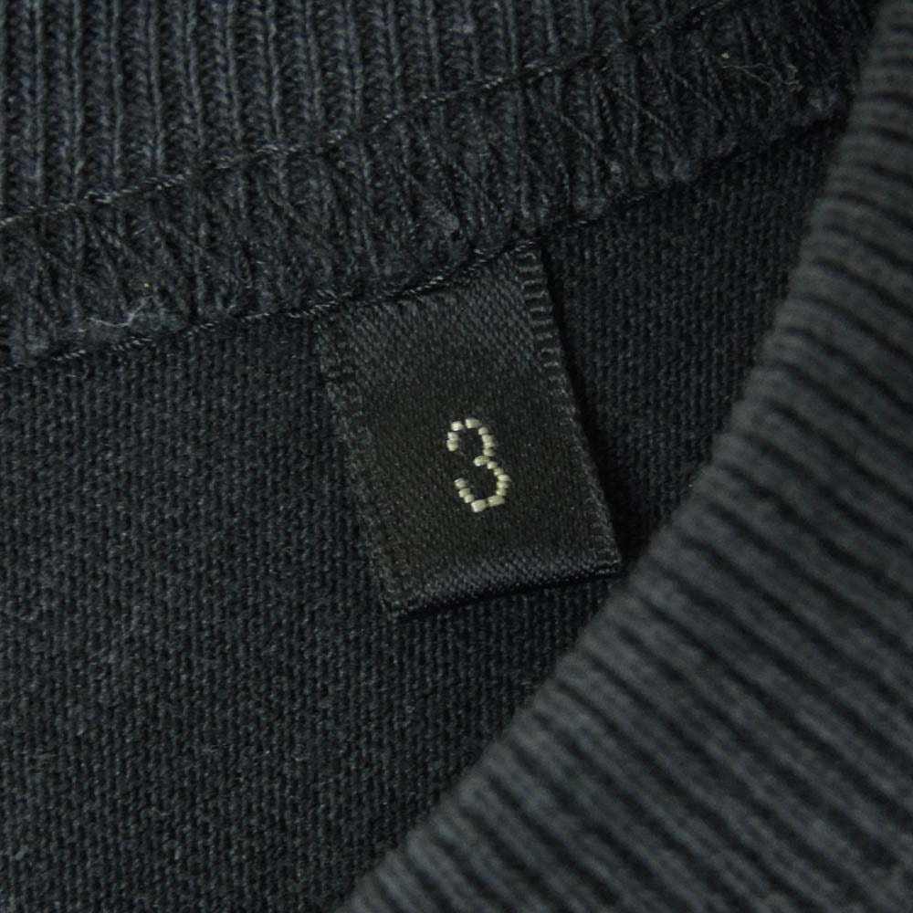 COMOLI コモリ 19AW Q03-05002 フットボール 長袖 Tシャツ カットソー コットン 日本製 ダークネイビー系 黒に近いダークネイビー系 3【中古】