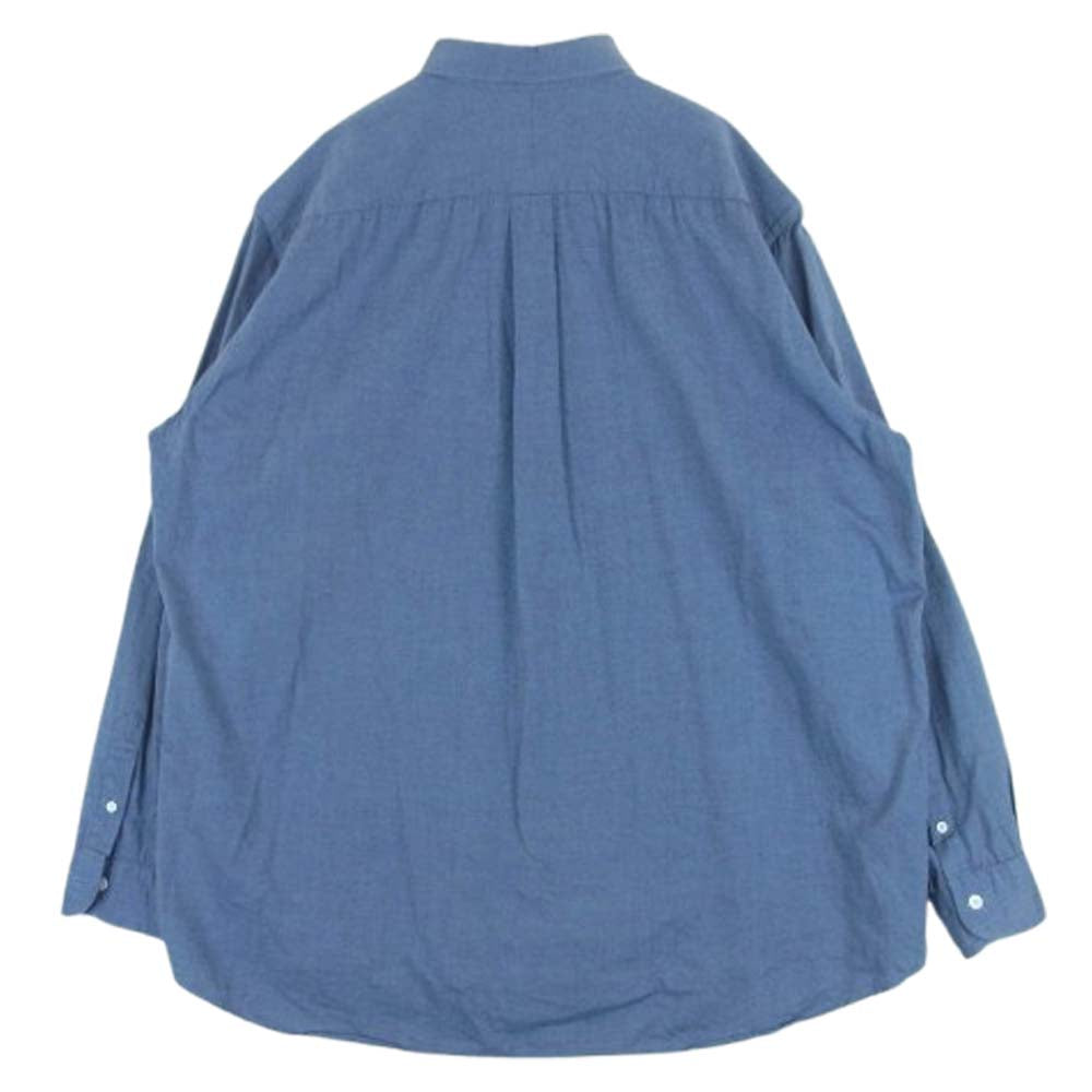 COMOLI コモリ 17AW L03-02002 コットン ネル 長袖 シャツ 日本製 ブルー系 4【中古】