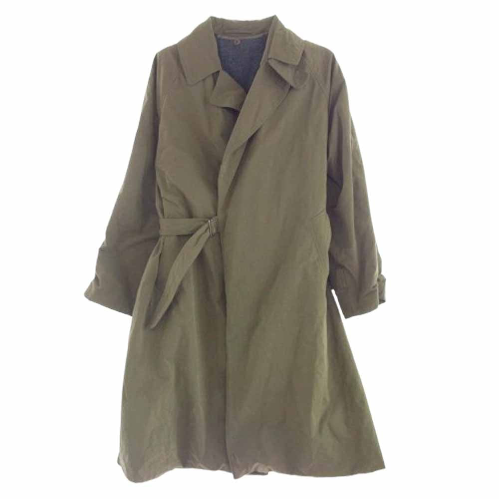 COMOLI コモリ 19AW Q03-04011 ライナー付き コットンギャバジン タイロッケン コート カーキ系 3【中古】