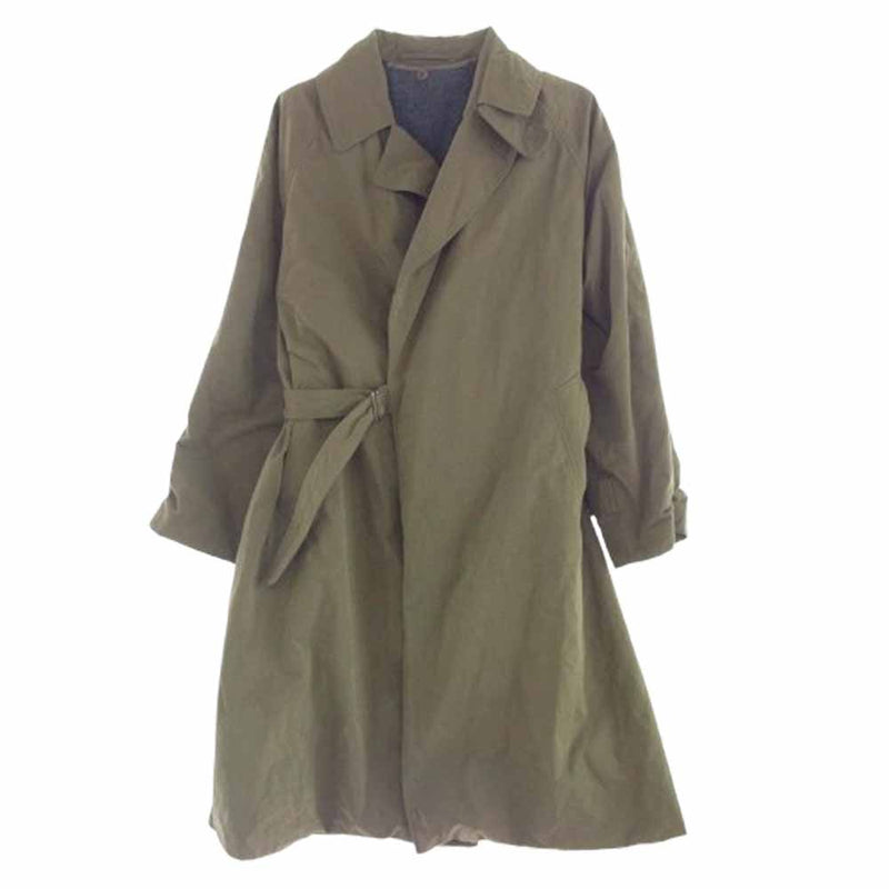 COMOLI コモリ 19AW Q03-04011 ライナー付き コットンギャバジン タイロッケン コート カーキ系 3【中古】