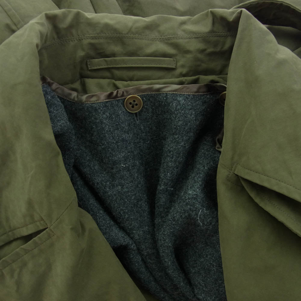 COMOLI コモリ 19AW Q03-04011 ライナー付き コットンギャバジン タイロッケン コート カーキ系 3【中古】