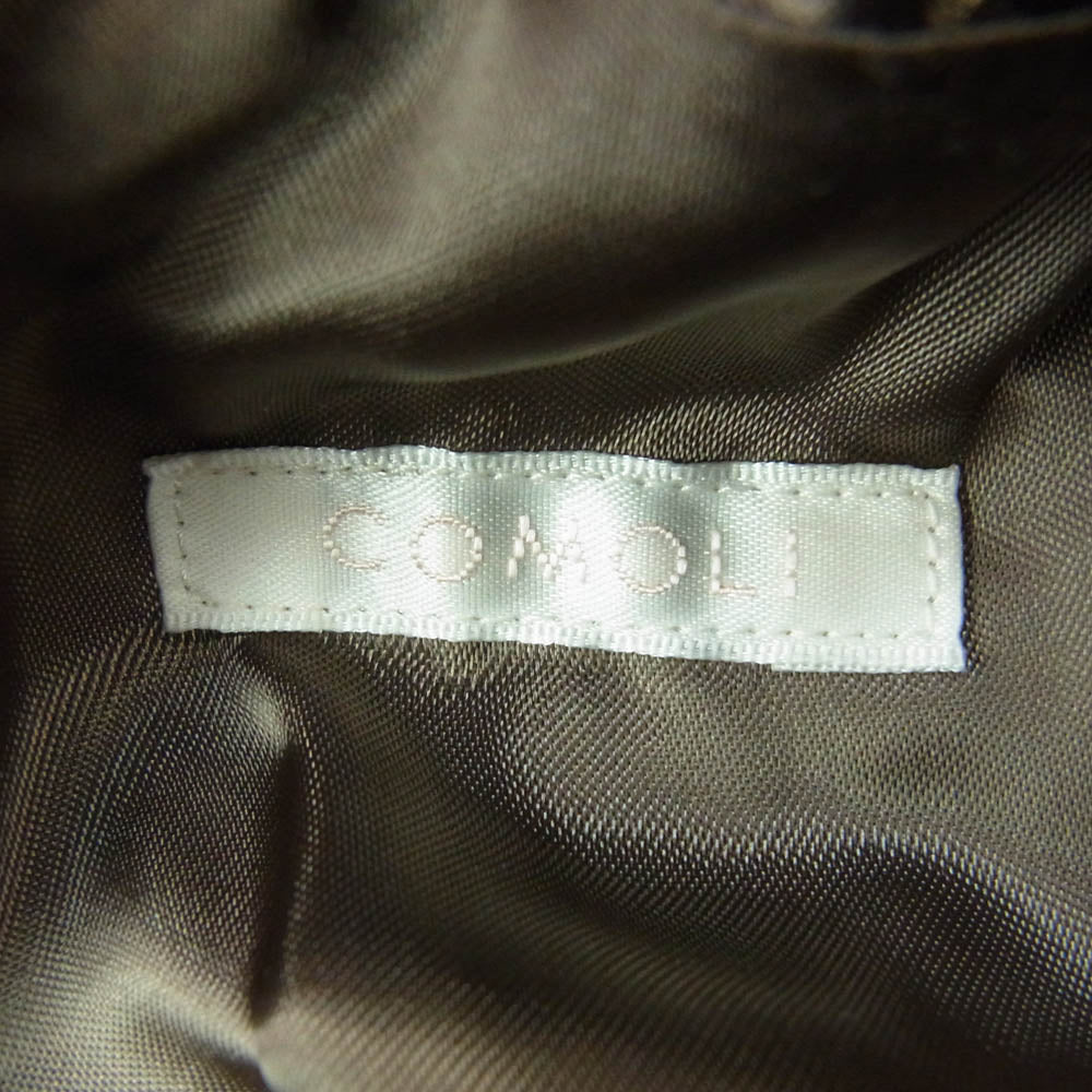 COMOLI コモリ 19AW Q03-04011 ライナー付き コットンギャバジン タイロッケン コート カーキ系 3【中古】