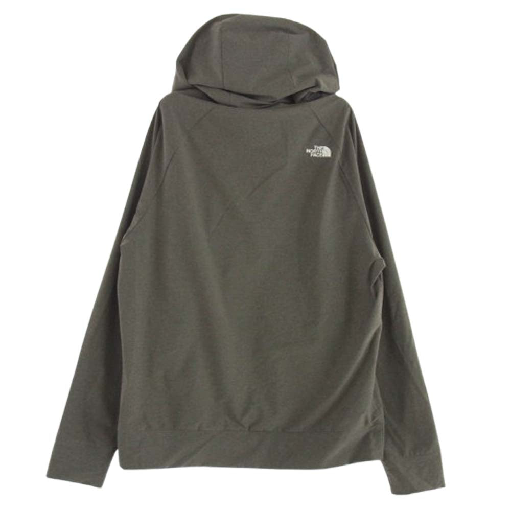 THE NORTH FACE ノースフェイス NP22303Z APEX Flex Hoodie エイペックス フレックス プルオーバー フーディー ストレッチ ナイロン パーカー グレー系 L【中古】