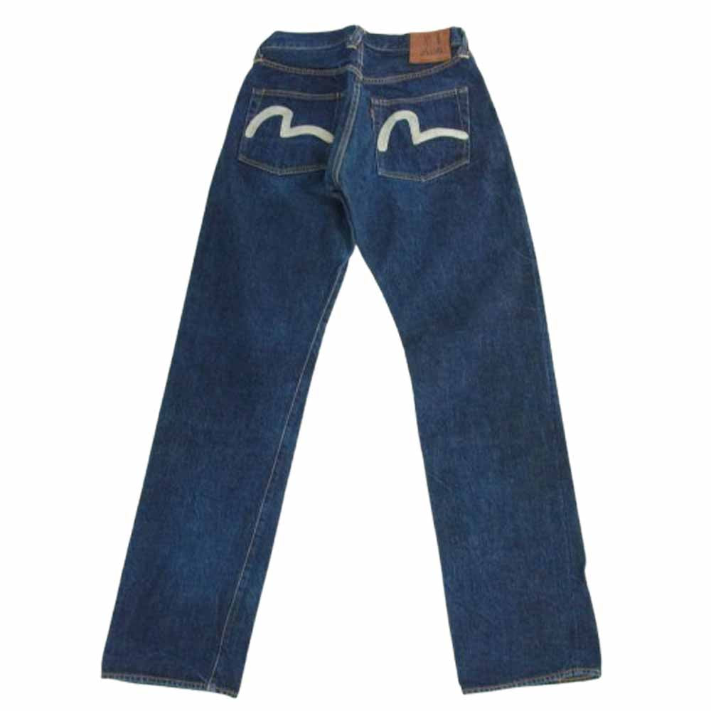 EVISU エヴィス Lot2001 SPECIAL カモメ 刺繍 デニム パンツ インディゴブルー系 34X35【中古】