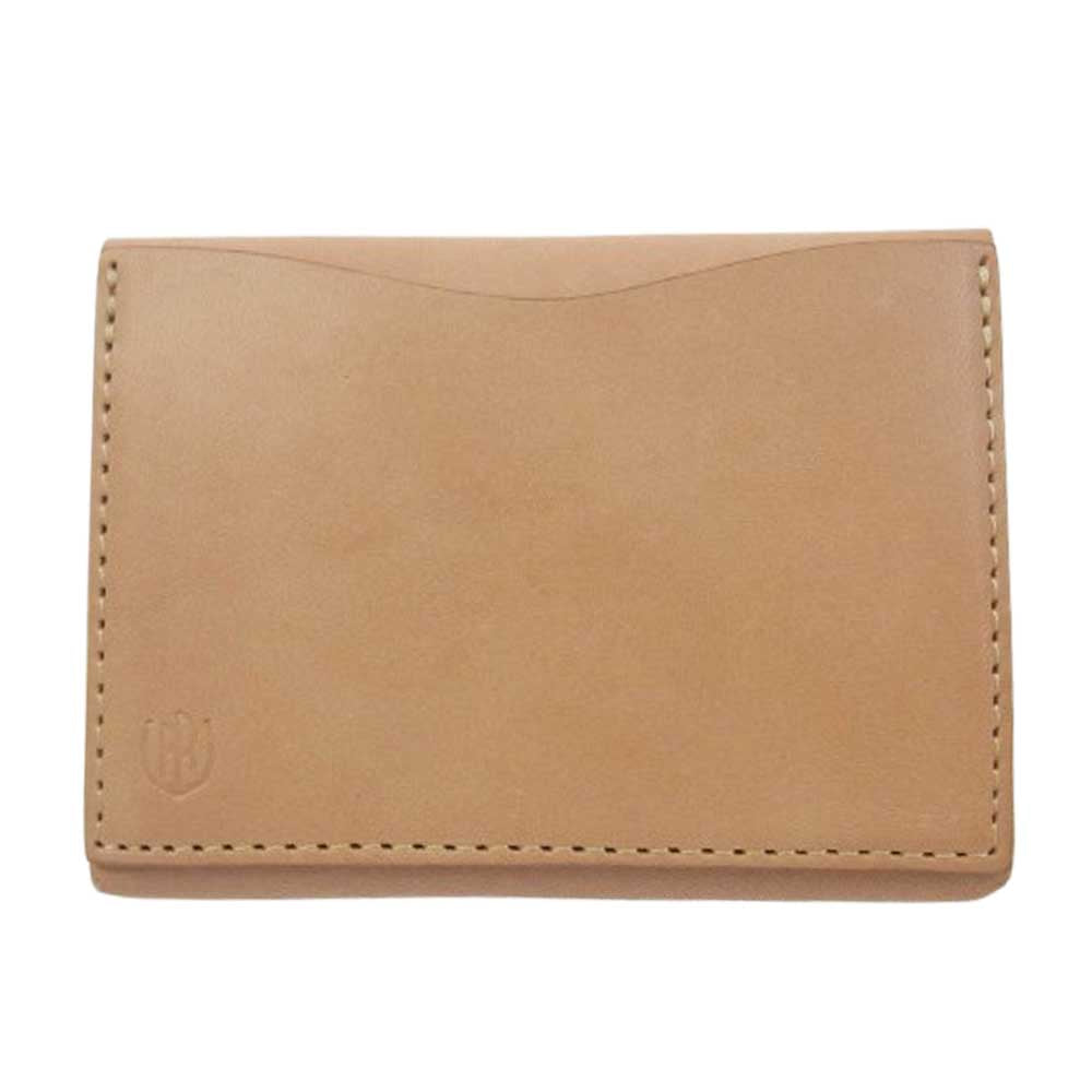 REDMOON レッドムーン PAILOT RIVER パイロット リバー コンチョ 本革 レザー スモール ウォレット カードケース ベージュ系【中古】