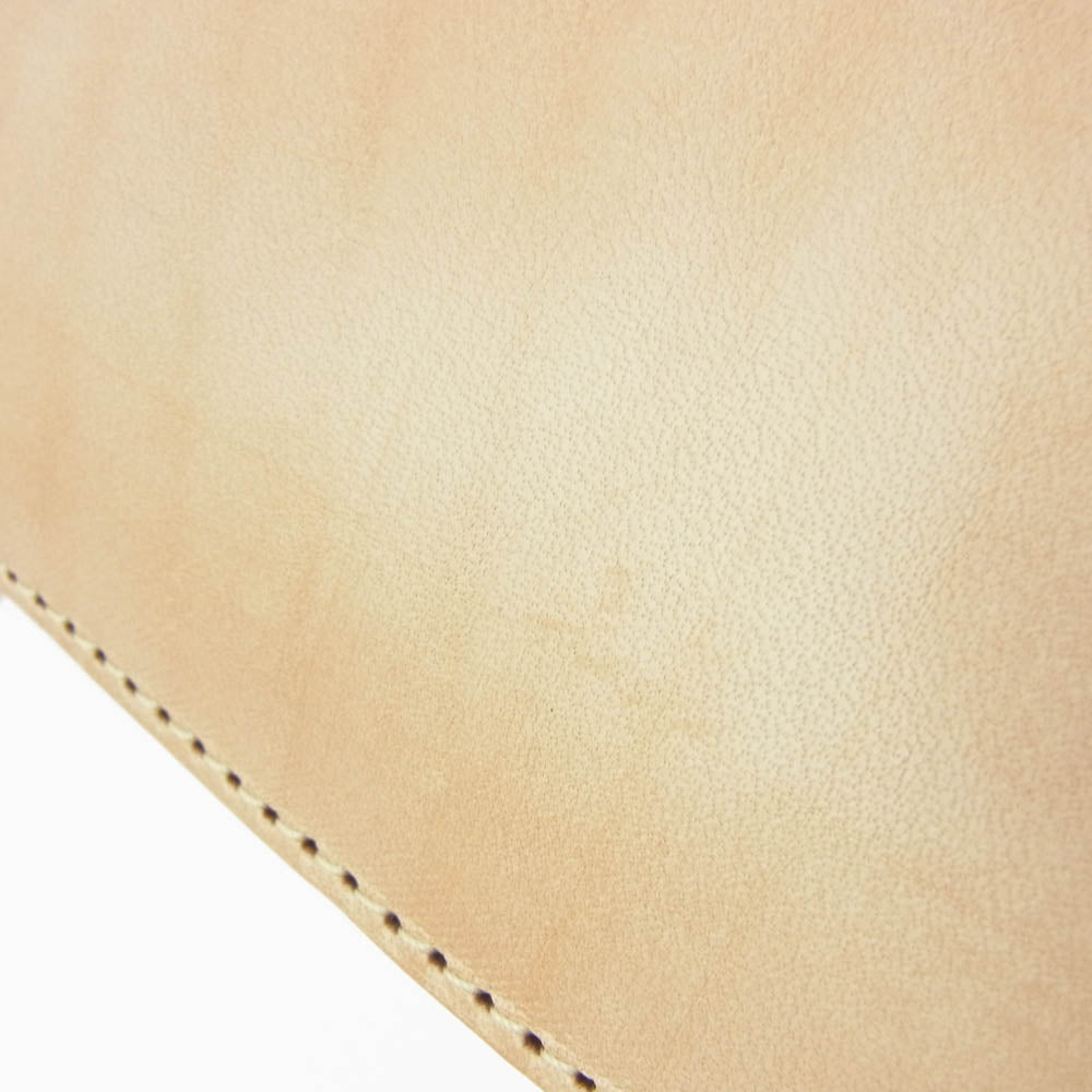 REDMOON レッドムーン 二つ折り財布 コンチョ 本革 レザー 長財布 ロング ウォレット ベージュ系【新古品】【未使用】【中古】