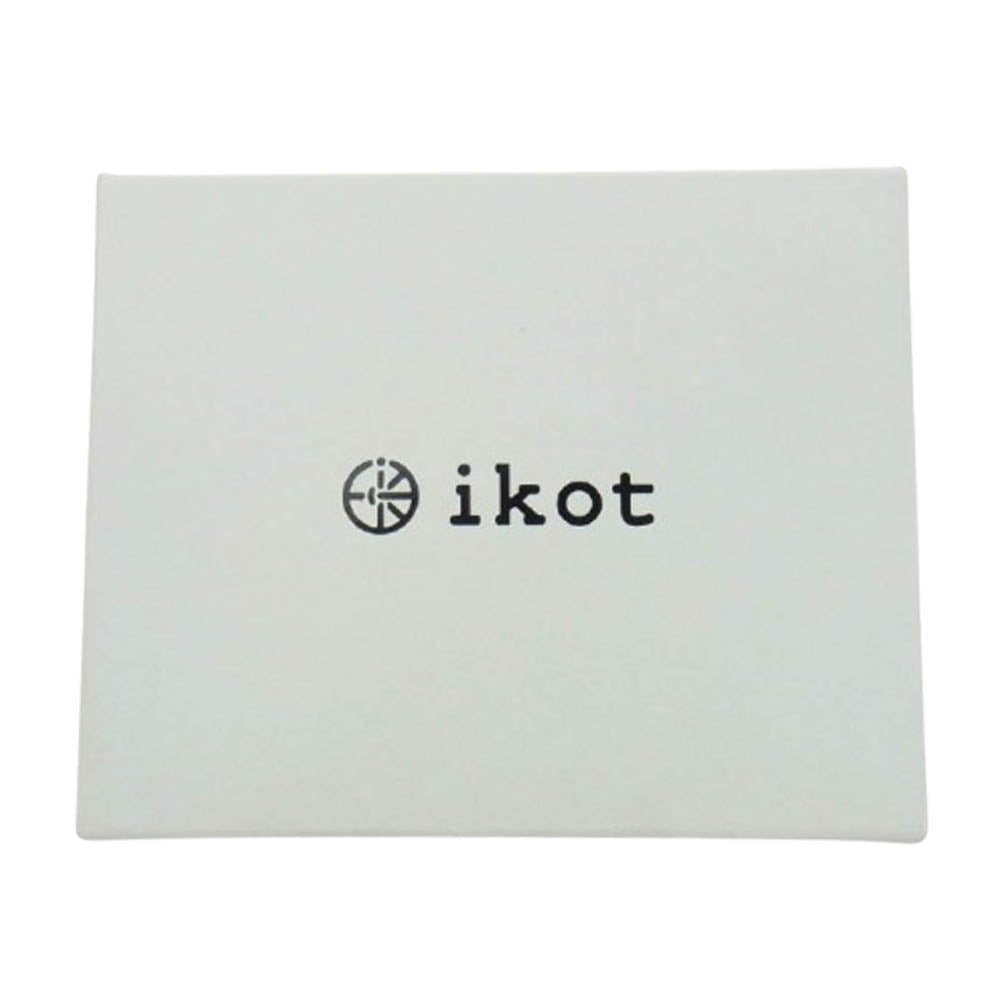 イコット IK317002 二つ折り スナップ 財布 シルバー系【中古】