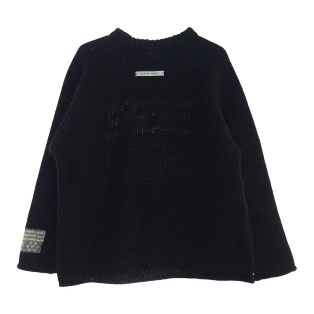 ワンフィフス 星条旗 ウール ニット セーター ブラック系 1【中古】