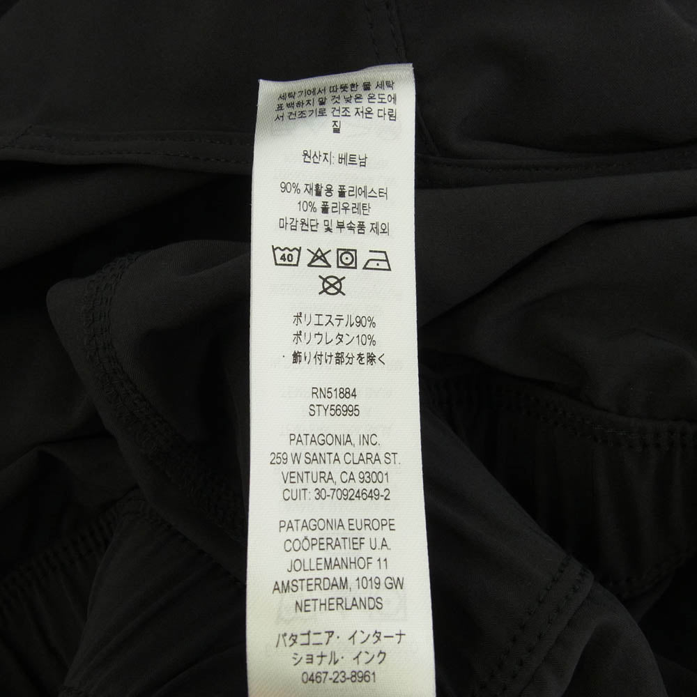 patagonia パタゴニア 19SS 56995 W's Fleetwith Romper ウィメンズ フリートウィズ ロンパー オールインワン ブラック系 M【極上美品】【中古】