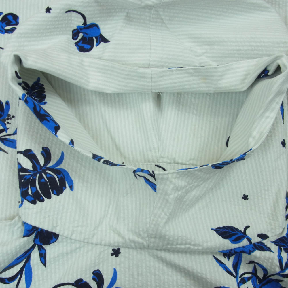 KITH キス Floral Hoodie good フラワー フーディ― プルオーバー パーカー ホワイト系 ブルー系 ライトグレー系 M【中古】