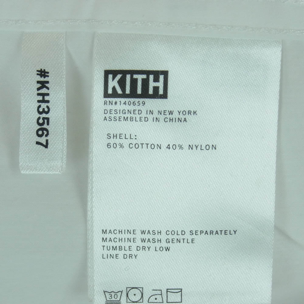 KITH キス For Major League Baseball New York Yankees Collared Buttondown Shirt ニューヨークヤンキース 長袖 シャツ ホワイト系 M【中古】