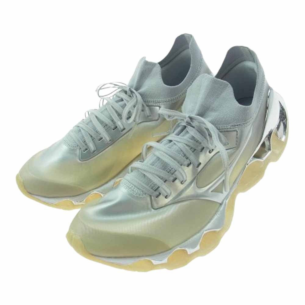 Mizuno ミズノ D1GA212501 × 空山基 WAVE PROPHECY ウェーブ プロフェシー スニーカー シルバー系 グレー系 27.5cm【中古】