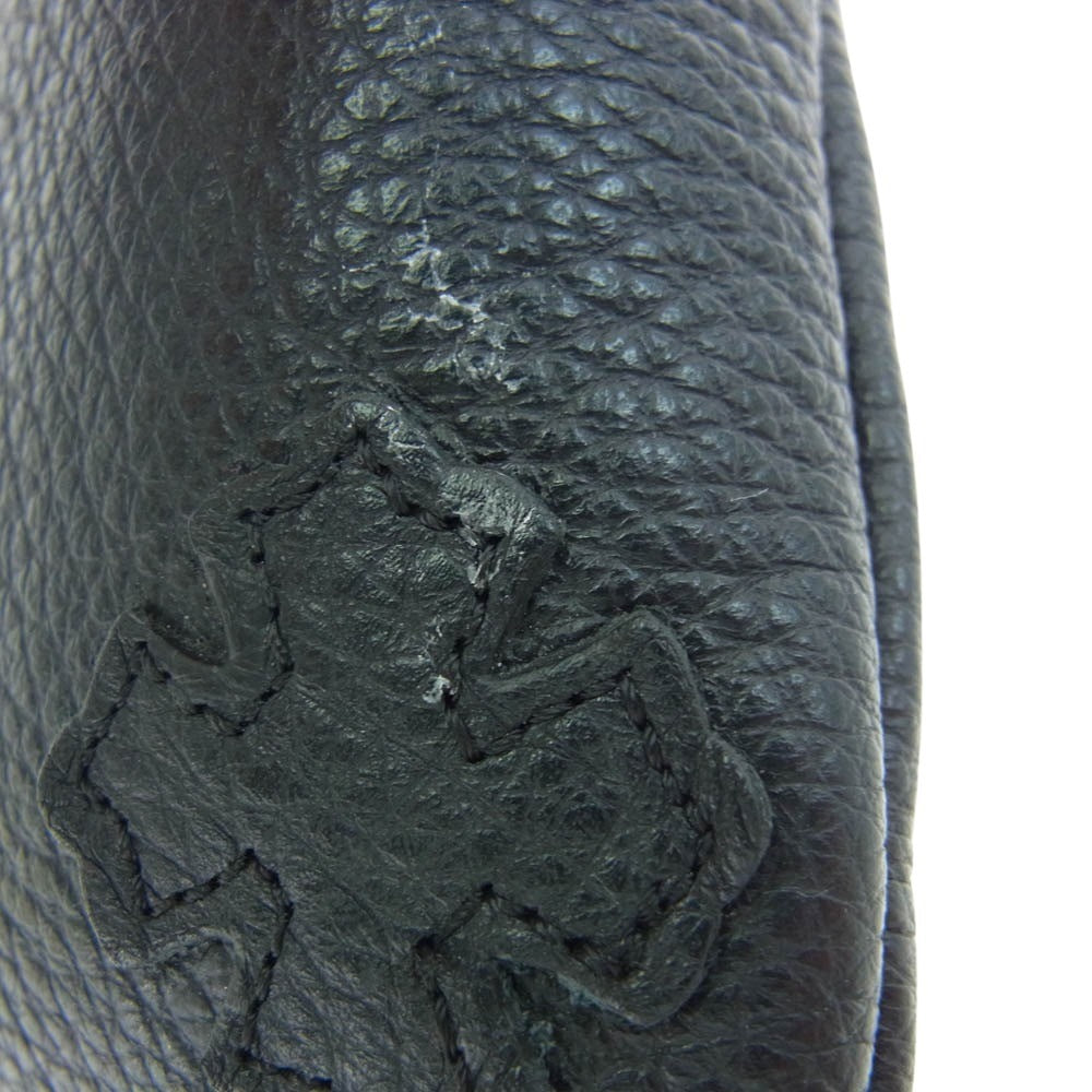 CHROME HEARTS クロムハーツ（原本無） TITANASLUVR ウェリントン メガネ 眼鏡 アイウェア ブラック系 51□23-145【中古】