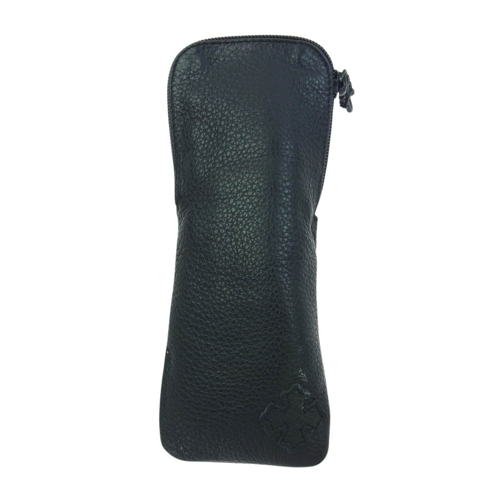 CHROME HEARTS クロムハーツ（原本無） TITANASLUVR ウェリントン メガネ 眼鏡 アイウェア ブラック系 51□23-145【中古】