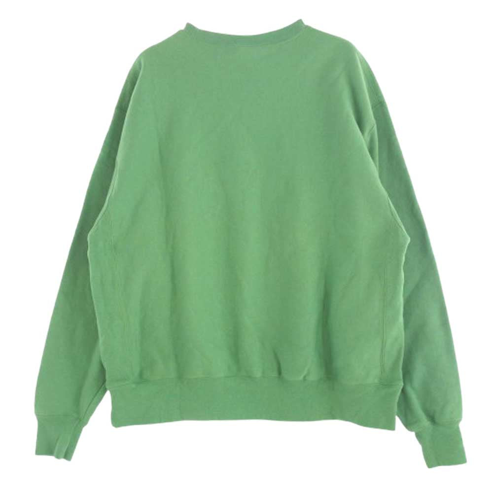 Champion チャンピオン GF70 AQOJ REVERSE WEAVE リバースウィーブ ロゴ刺繍 スウェット グリーン グリーン系 XL【中古】