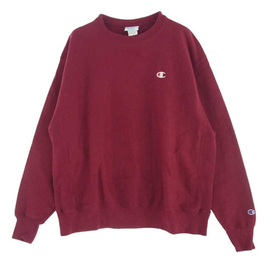 Champion チャンピオン GF70 ZVO REVERSE WEAVE リバースウィーブ ロゴ刺繍 スウェット レッド レッド系 XL【中古】