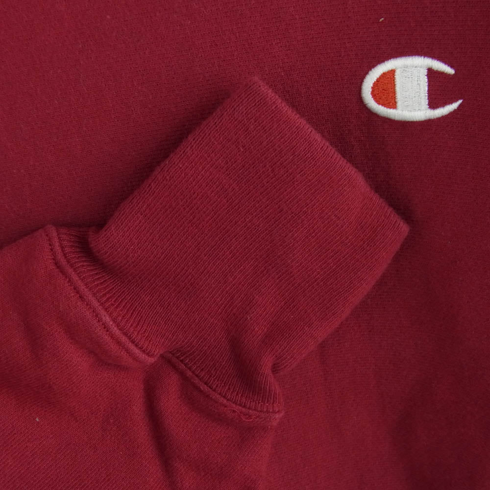 Champion チャンピオン GF70 ZVO REVERSE WEAVE リバースウィーブ ロゴ刺繍 スウェット レッド レッド系 XL【中古】