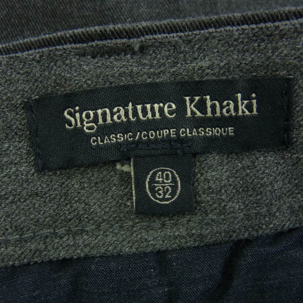 DOCKERS ドッカーズ CW-2824 Signature Khaki CLASSIC FIT シグネチャーカーキ クラッシック フィット コットン チノパンツ 40 グレー系【新古品】【未使用】【中古】