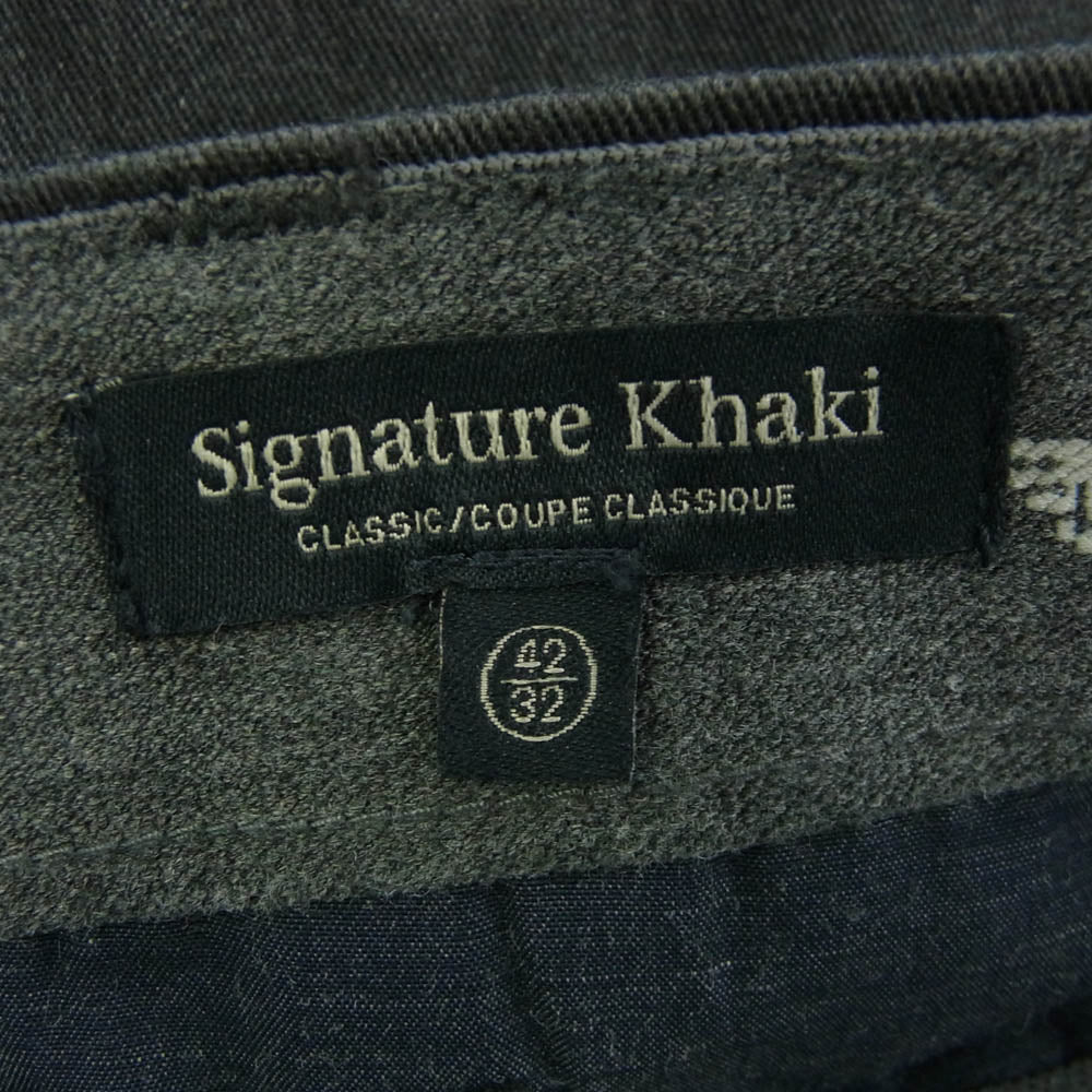 DOCKERS ドッカーズ CW-2824 Signature Khaki CLASSIC FIT シグネチャーカーキ クラッシック フィット コットン チノパンツ 42 グレー系【新古品】【未使用】【中古】
