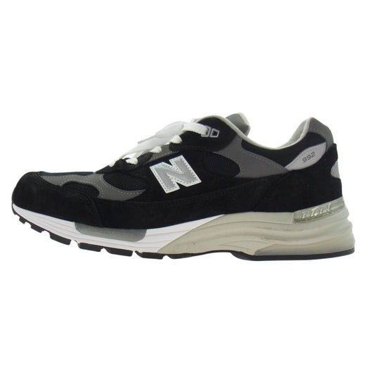 NEW BALANCE ニューバランス U992BK MADE IN USA ローカット スニーカー ブラック系 30cm【美品】【中古】