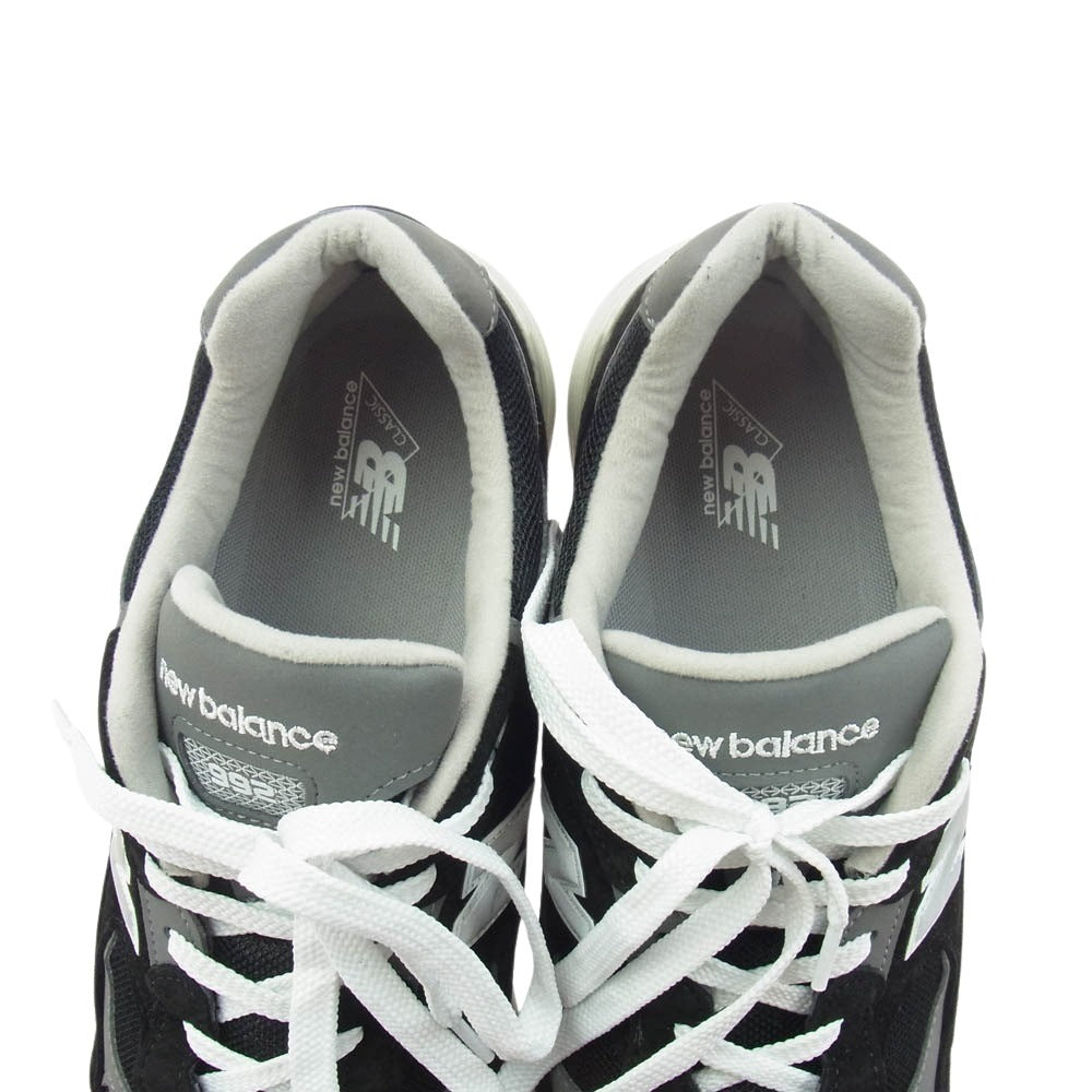 NEW BALANCE ニューバランス U992BK MADE IN USA ローカット スニーカー ブラック系 30cm【美品】【中古】