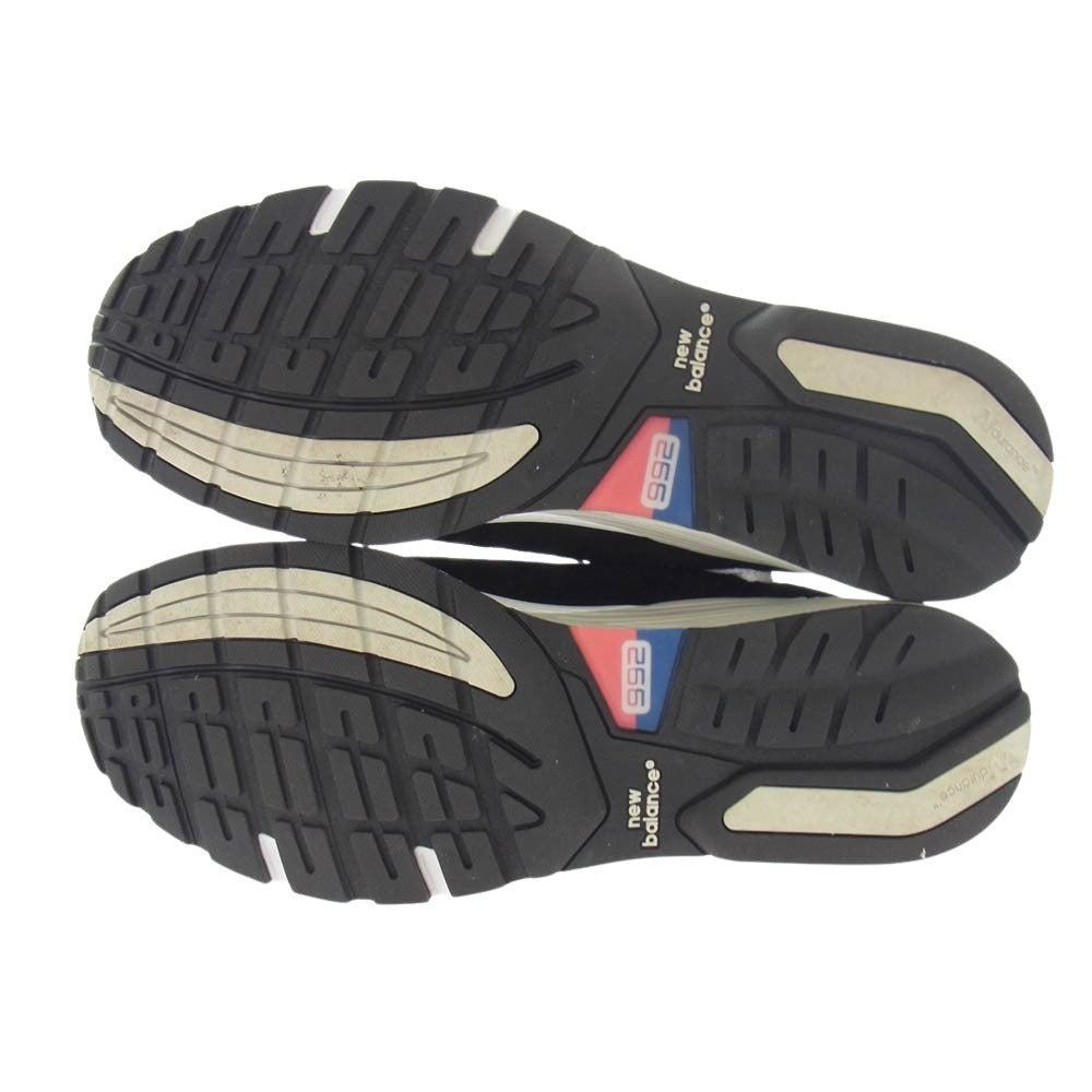NEW BALANCE ニューバランス U992BK MADE IN USA ローカット スニーカー ブラック系 30cm【美品】【中古】