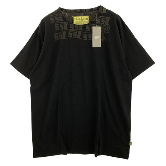 BEAMS ビームス 18SS 11-08-3869 SSZ NECK TEE ネック プリント 半袖 Tシャツ ブラック系 XL【極上美品】【中古】