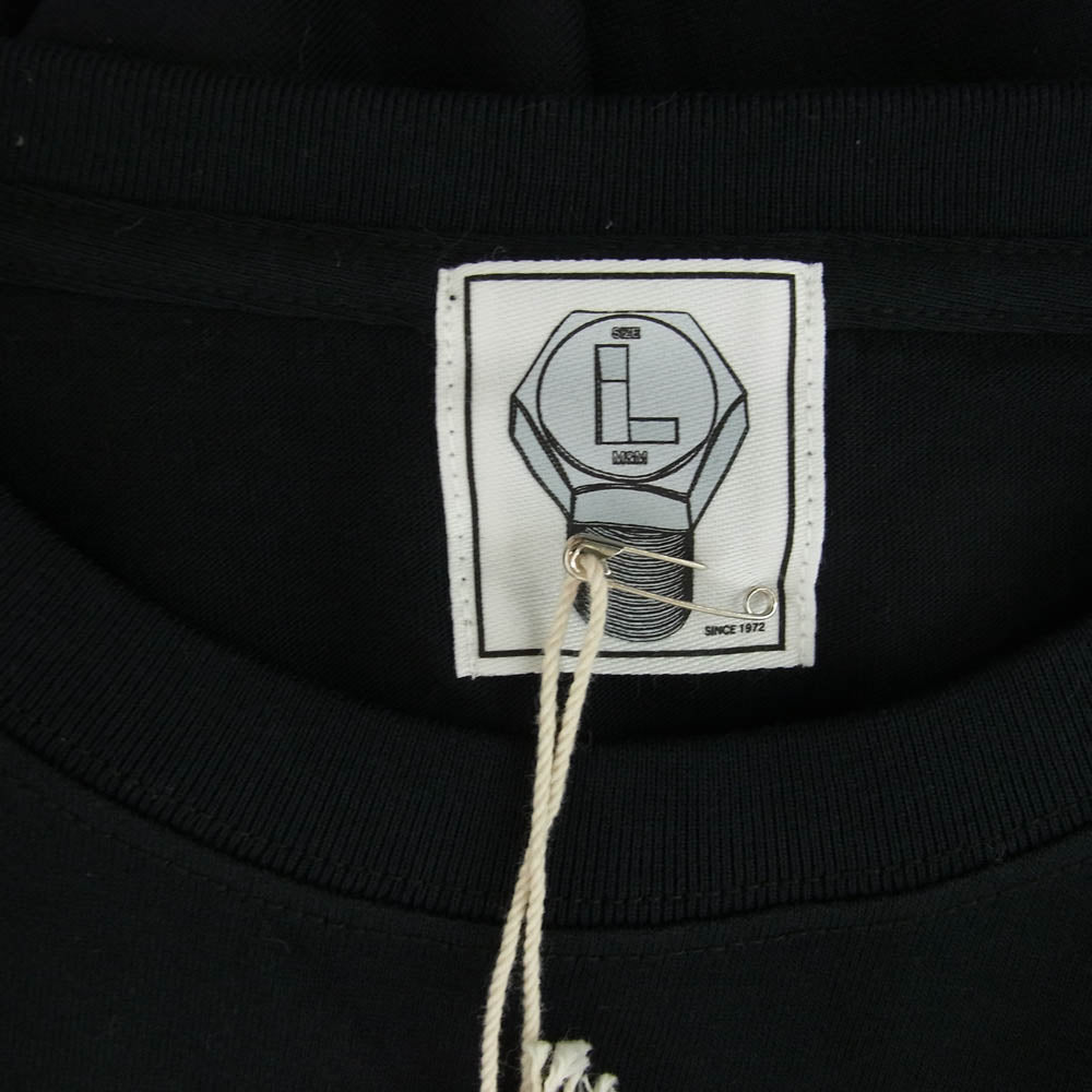 エムアンドエム 19-MT-116 custom performance カスタム パフォーマンス スター ロゴ 半袖 Tシャツ ブラック系 L【新古品】【未使用】【中古】