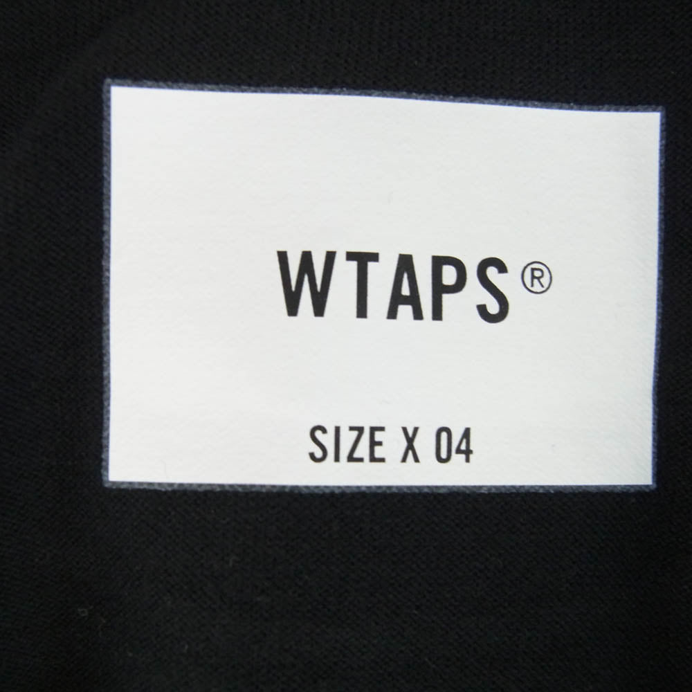 WTAPS ダブルタップス 22SS 211ATDT-CSM03 BLANK SS COTTON ブランク 無地 ポケット 半袖 Tシャツ ブラック ブラック系 4【新古品】【未使用】【中古】