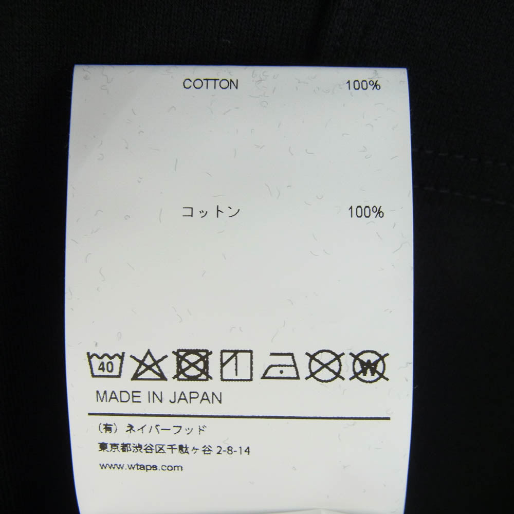 WTAPS ダブルタップス 22SS 211ATDT-CSM03 BLANK SS COTTON ブランク 無地 ポケット 半袖 Tシャツ ブラック ブラック系 4【新古品】【未使用】【中古】
