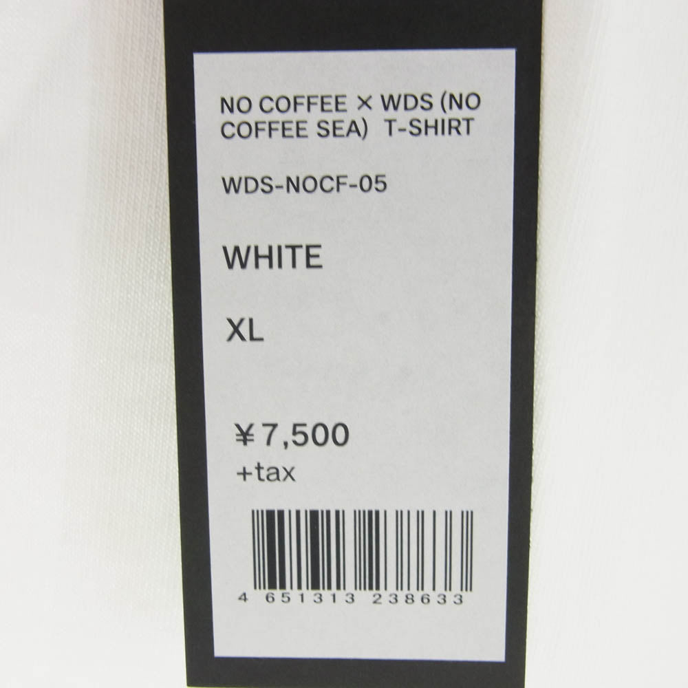 WIND AND SEA ウィンダンシー 20AW WDS-NOCF-05 NO COFFEE WDS T-SHIRT 半袖 Tシャツ ホワイト系 XL【新古品】【未使用】【中古】