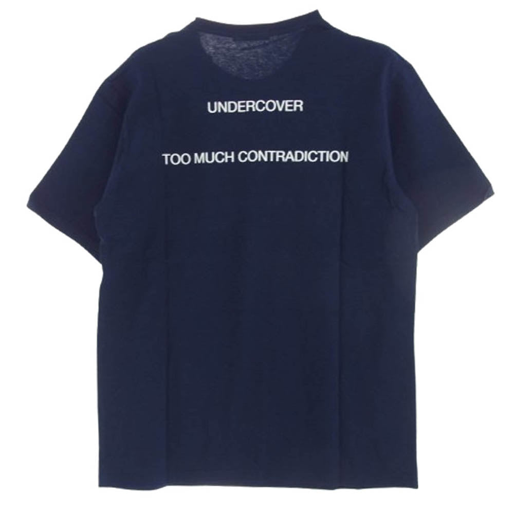 UNDERCOVER アンダーカバー UCX9801 ONLINE EXCLUSIVE U LOGO TEE ロゴ 半袖 Tシャツ カットソー ネイビー系 4【新古品】【未使用】【中古】