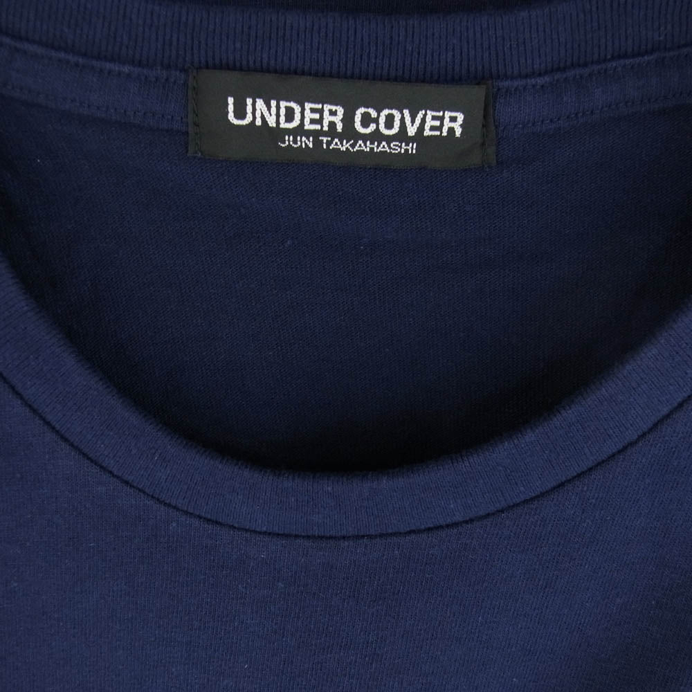 UNDERCOVER アンダーカバー UCX9801 ONLINE EXCLUSIVE U LOGO TEE ロゴ 半袖 Tシャツ カットソー ネイビー系 4【新古品】【未使用】【中古】