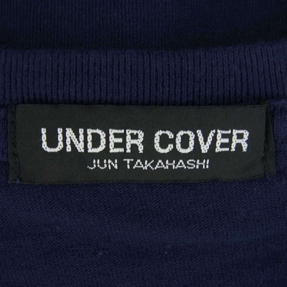 UNDERCOVER アンダーカバー UCX9801 ONLINE EXCLUSIVE U LOGO TEE ロゴ 半袖 Tシャツ カットソー ネイビー系 4【新古品】【未使用】【中古】