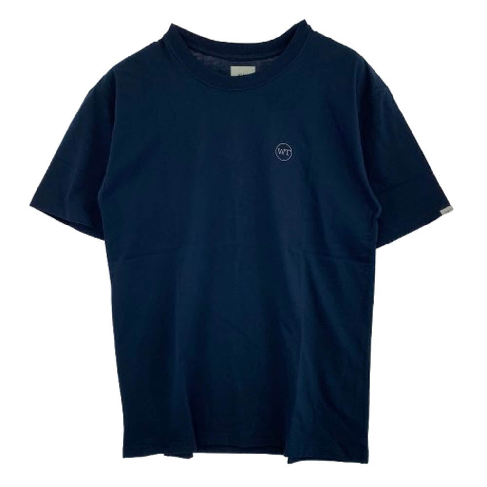 WTAPS ダブルタップス 20AW 202PCDT-ST05S SUB TEE ロゴ プリント クルーネック 半袖 Tシャツ カットソー ダークネイビー系 X 03【極上美品】【中古】