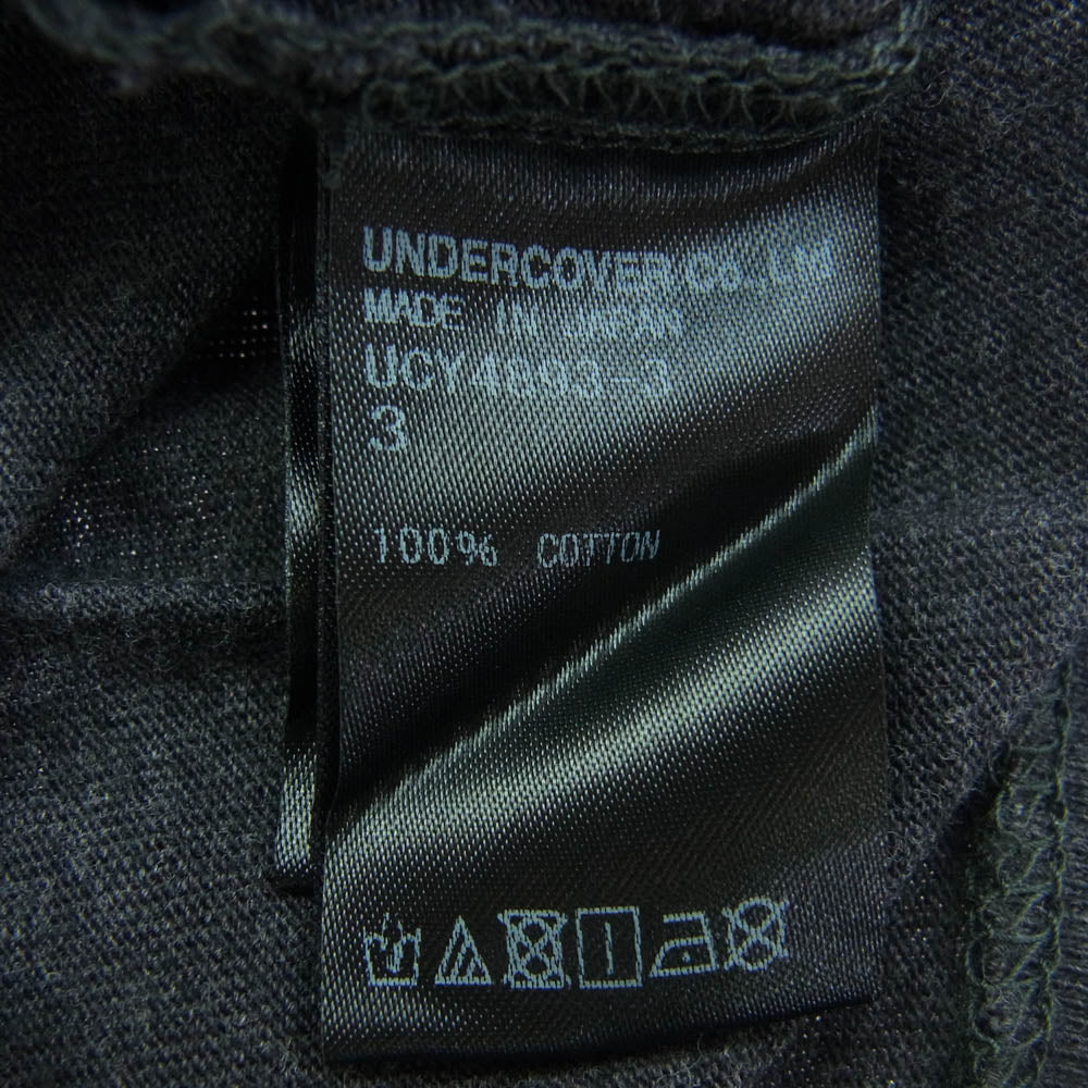 UNDERCOVER アンダーカバー 20SS UCY4893-3 Dracula ＆ Lady ドラキュラ アンド レディ 半袖 Tシャツ ダークグレー系 3【新古品】【未使用】【中古】