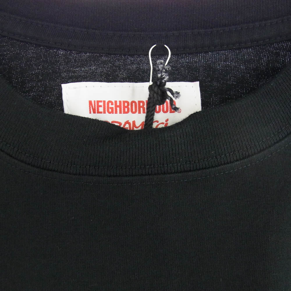 NEIGHBORHOOD ネイバーフッド 21SS 211PCGMN-ST01S GRAMICCI グラミチ NHGM / C-TEE ロゴ クルーネック 半袖 Tシャツ ブラック系 XL【新古品】【未使用】【中古】
