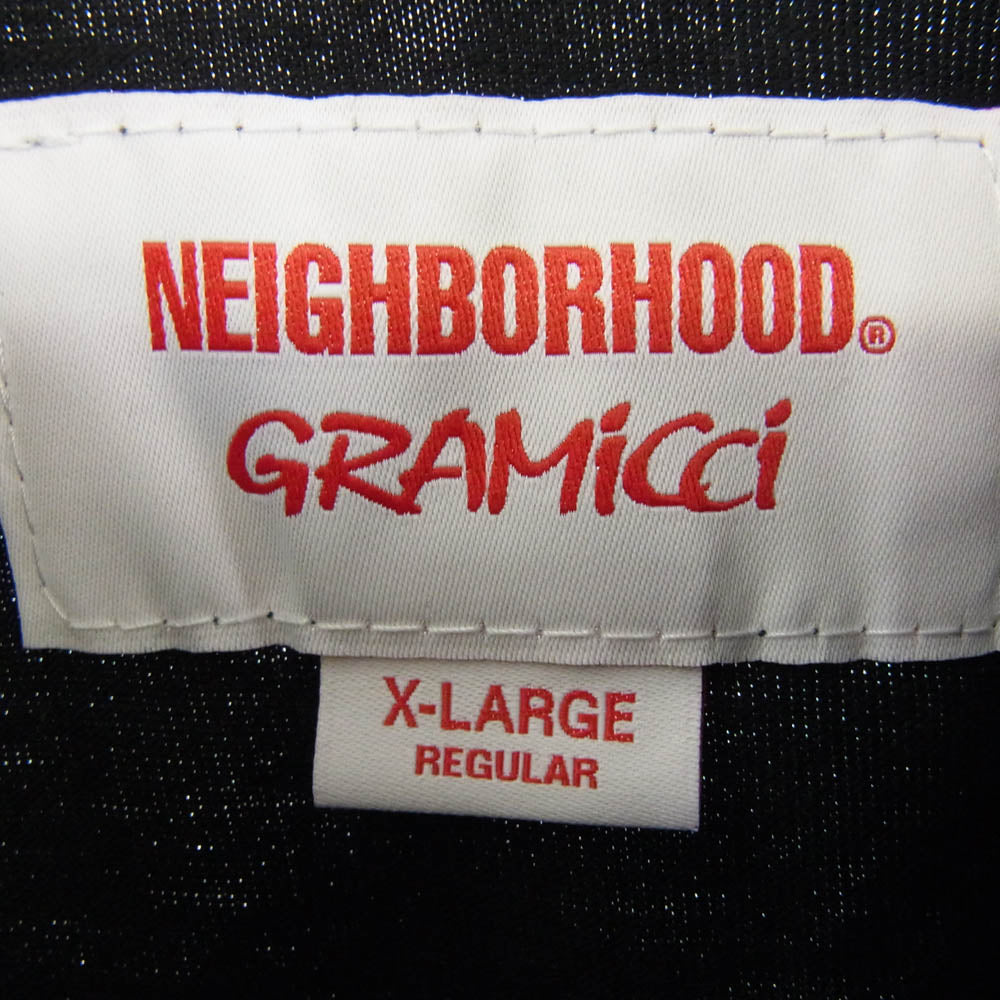 NEIGHBORHOOD ネイバーフッド 21SS 211PCGMN-ST01S GRAMICCI グラミチ NHGM / C-TEE ロゴ クルーネック 半袖 Tシャツ ブラック系 XL【新古品】【未使用】【中古】