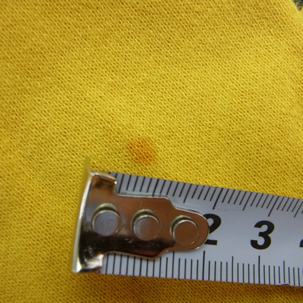 UNDERCOVER アンダーカバー 19SS UCW9807 WEEKEND MONDAYS フロントロゴプリント プルオーバーパーカー フーディ イエロー系 4【中古】