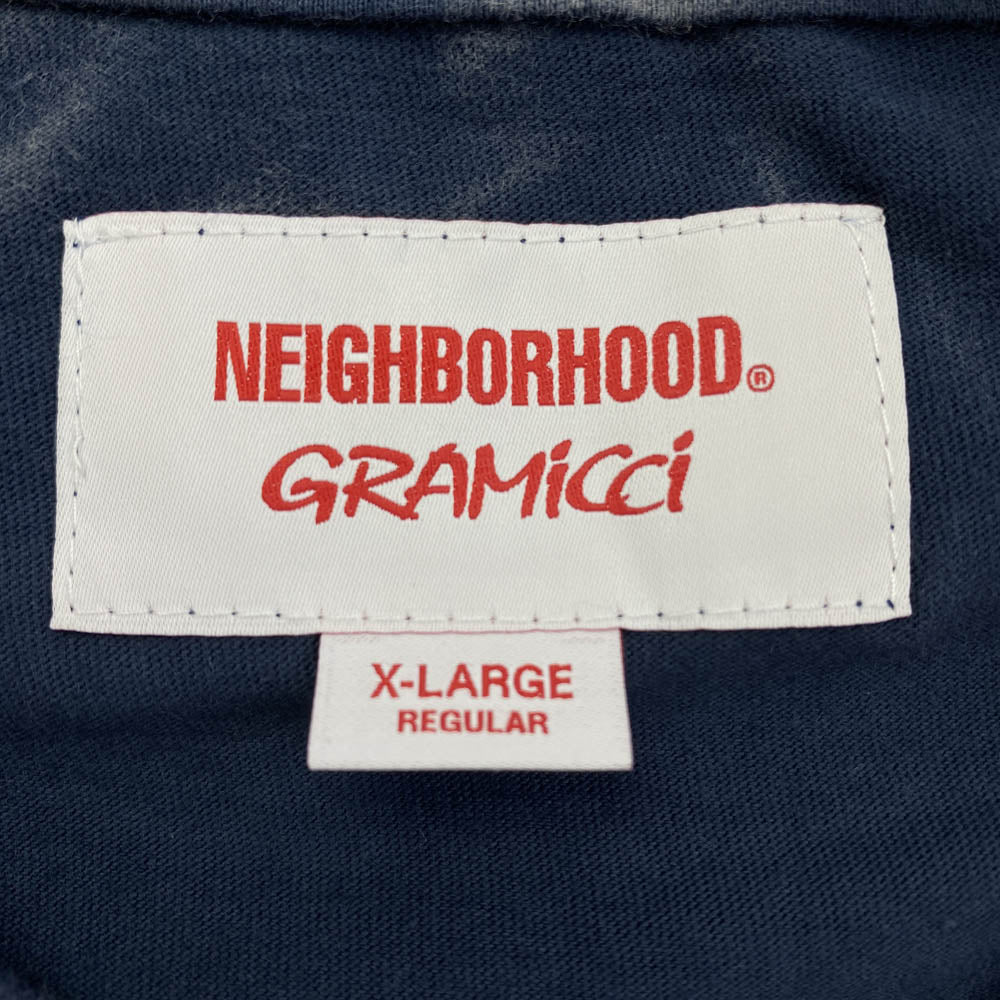 NEIGHBORHOOD ネイバーフッド 21SS 211PCGMN-CSMO1S GRAMICCI グラミチ DYE C-CREW SS クルーネック 半袖 Tシャツ ネイビー系 XL【新古品】【未使用】【中古】