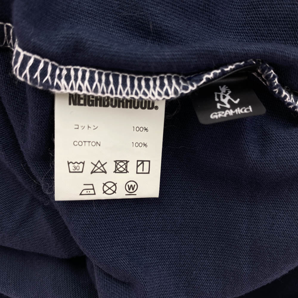 NEIGHBORHOOD ネイバーフッド 21SS 211PCGMN-CSMO1S GRAMICCI グラミチ DYE C-CREW SS クルーネック 半袖 Tシャツ ネイビー系 XL【新古品】【未使用】【中古】