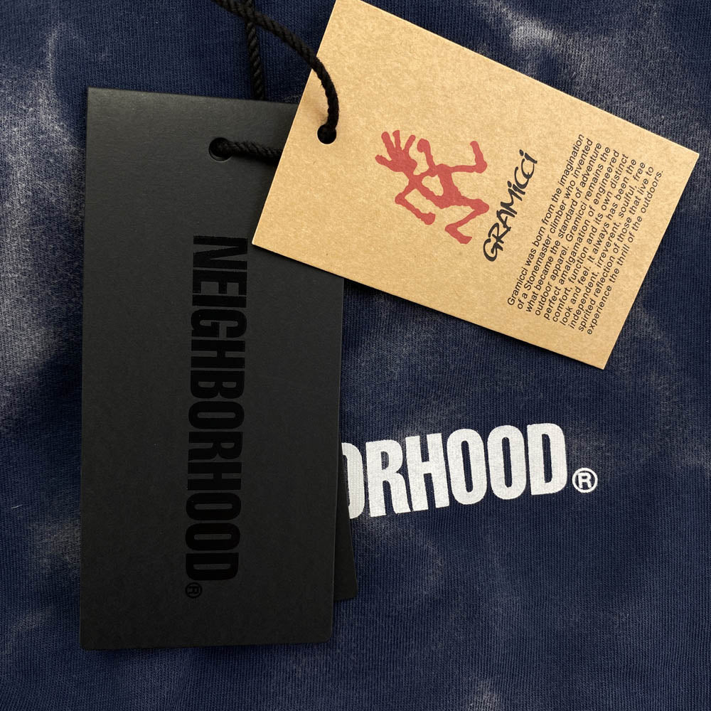 NEIGHBORHOOD ネイバーフッド 21SS 211PCGMN-CSMO1S GRAMICCI グラミチ DYE C-CREW SS クルーネック 半袖 Tシャツ ネイビー系 XL【新古品】【未使用】【中古】
