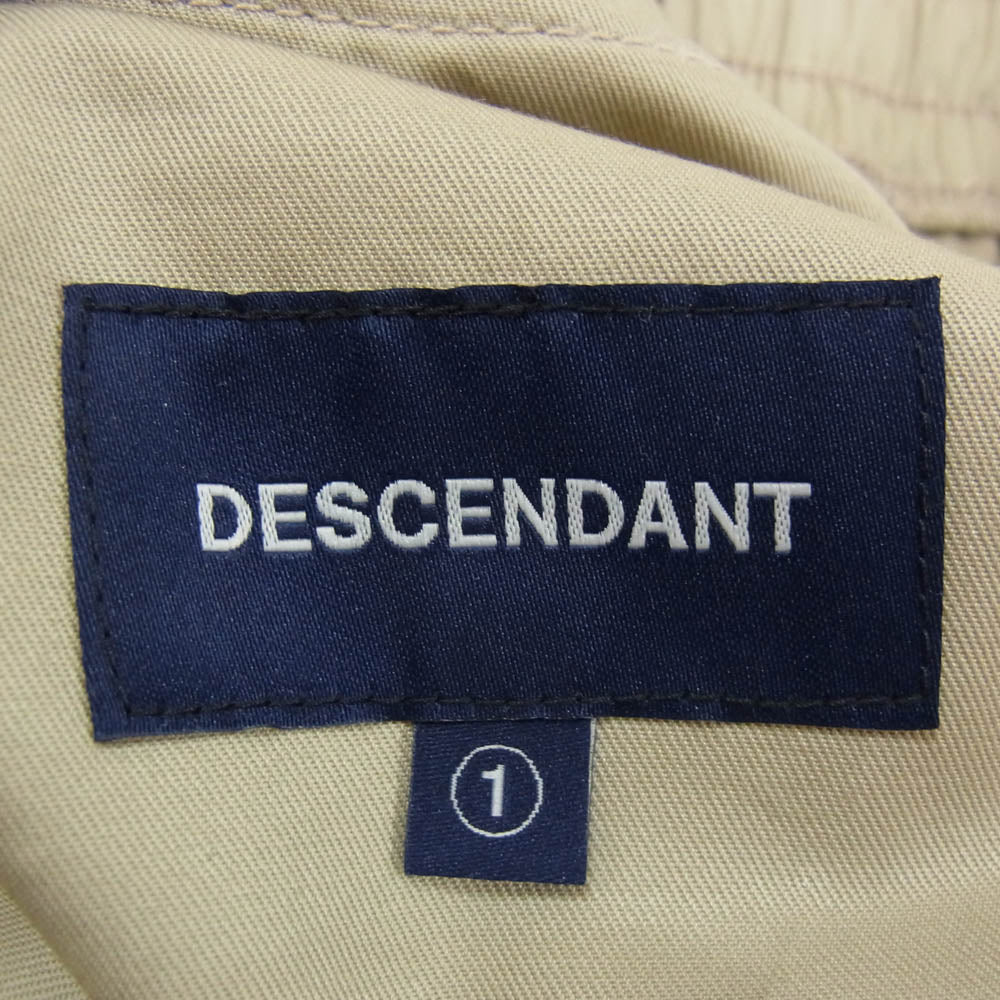 DESCENDANT ディセンダント 21SS 211BRDS-PTM06 SHORE CARGO BEACH SHORTS カーゴ ショーツ ショート パンツ ベージュ系 1【極上美品】【中古】