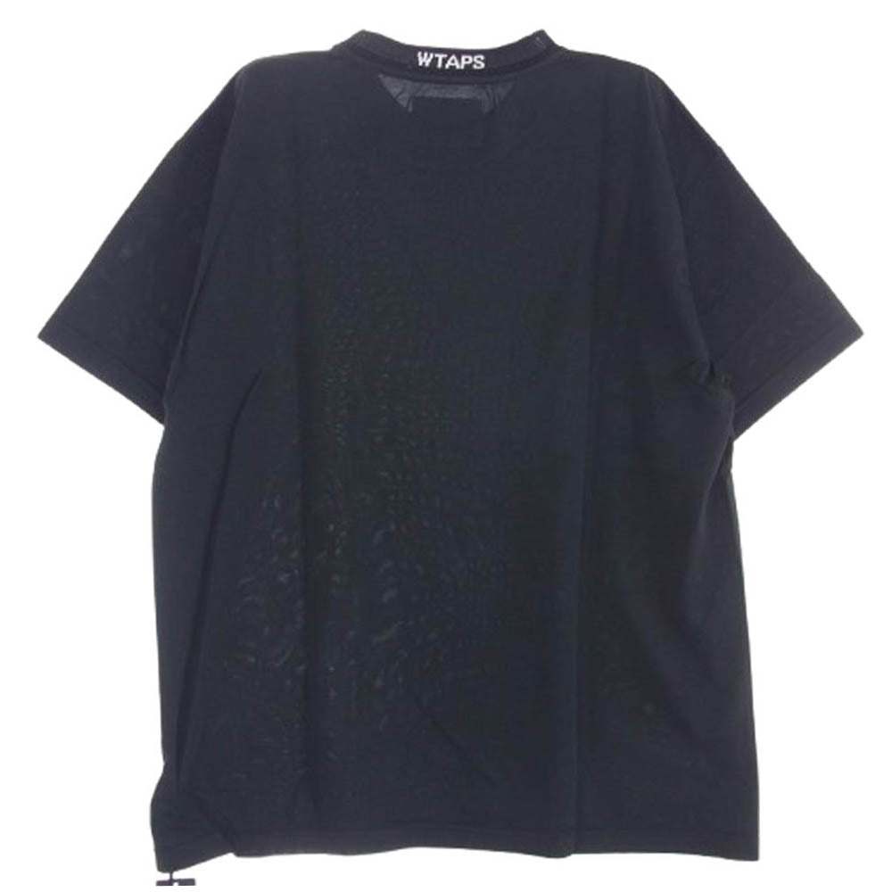 WTAPS ダブルタップス 22SS 221ATDT-CSM14 LLW/SS/COPO.COOLMAX LONG LIVE WTAPS ショートスリーブ クールマックス 半袖 Tシャツ カットソー ブラック系 3【新古品】【未使用】【中古】