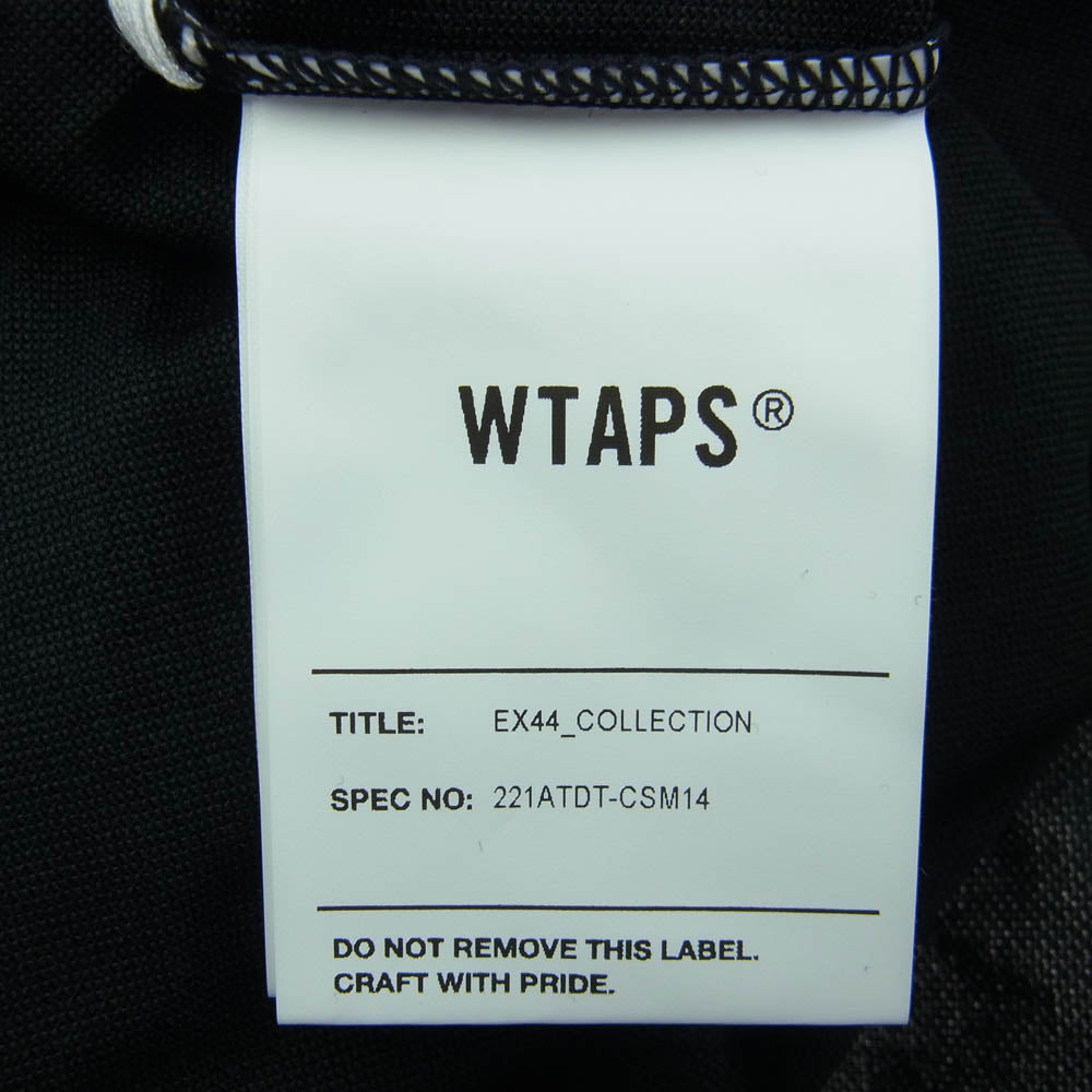WTAPS ダブルタップス 22SS 221ATDT-CSM14 LLW/SS/COPO.COOLMAX LONG LIVE WTAPS ショートスリーブ クールマックス 半袖 Tシャツ カットソー ブラック系 3【新古品】【未使用】【中古】