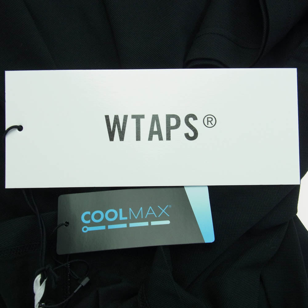 WTAPS ダブルタップス 22SS 221ATDT-CSM14 LLW/SS/COPO.COOLMAX LONG LIVE WTAPS ショートスリーブ クールマックス 半袖 Tシャツ カットソー ブラック系 3【新古品】【未使用】【中古】