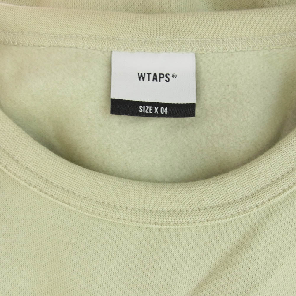 WTAPS ダブルタップス 21SS 212ATDT-CP02S OG CREW NECK クルーネック コットン スウェット サンド グリーン系 4【新古品】【未使用】【中古】