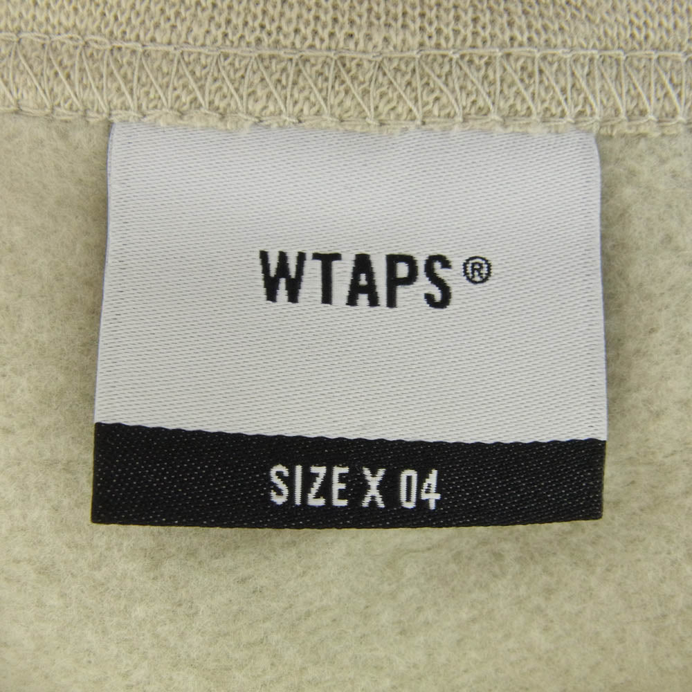 WTAPS ダブルタップス 21SS 212ATDT-CP02S OG CREW NECK クルーネック コットン スウェット サンド グリーン系 4【新古品】【未使用】【中古】