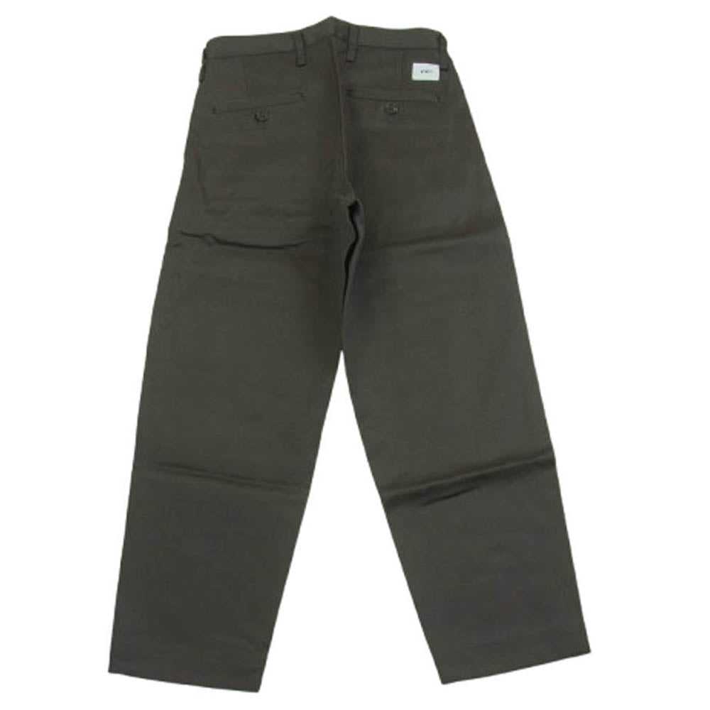 WTAPS ダブルタップス 21SS 211TQDT-PTM02 TUCK 02 TROUSERS COTTON TWILL コットン ツイル 2タック トラウザーズ パンツ グレー系 01【新古品】【未使用】【中古】