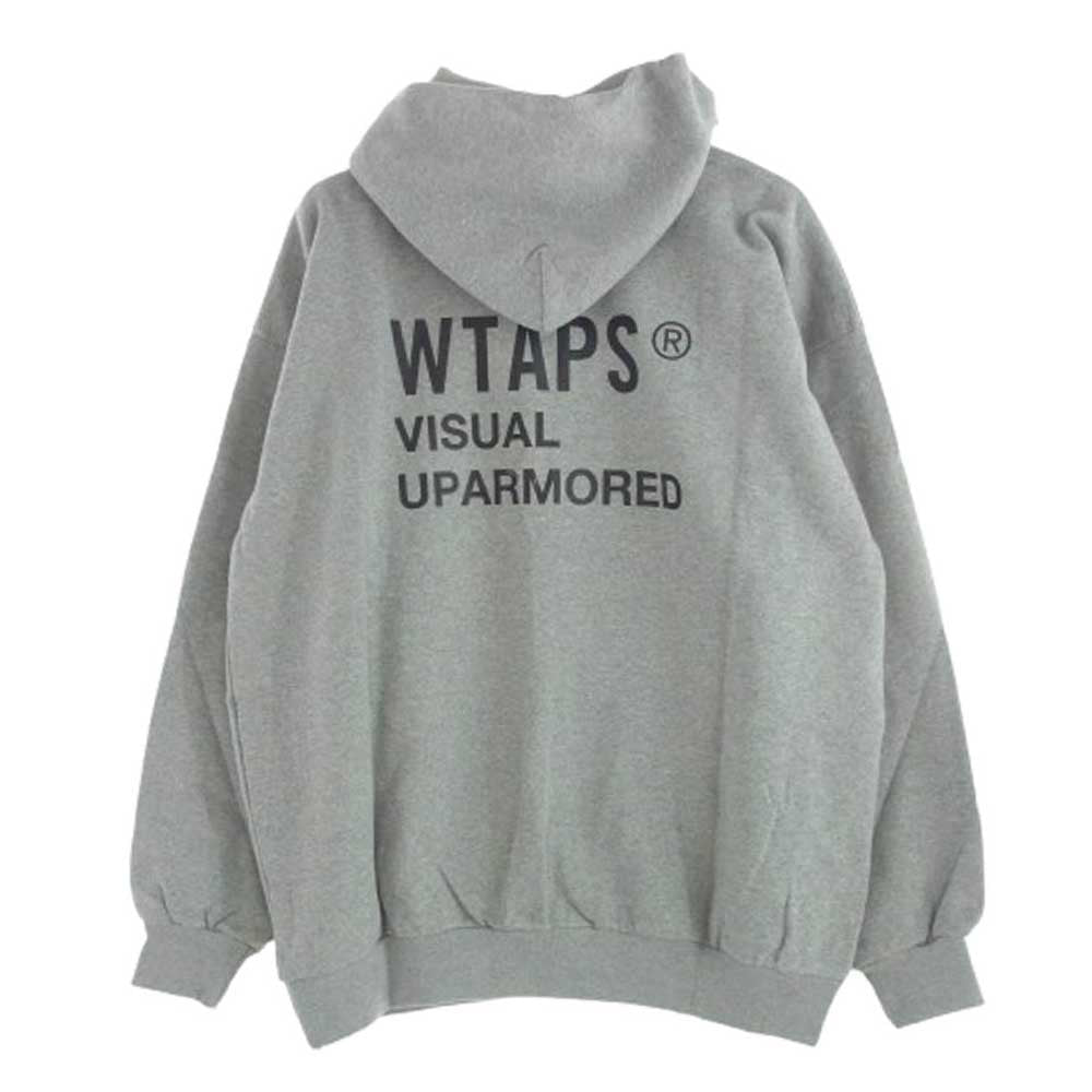 WTAPS ダブルタップス 22AW 222ATDT-HPM02S VISUAL UPARMORED HOODY COTTON ヴィジュアル アップアーマード フーディー パーカー グレー グレー系 4【新古品】【未使用】【中古】